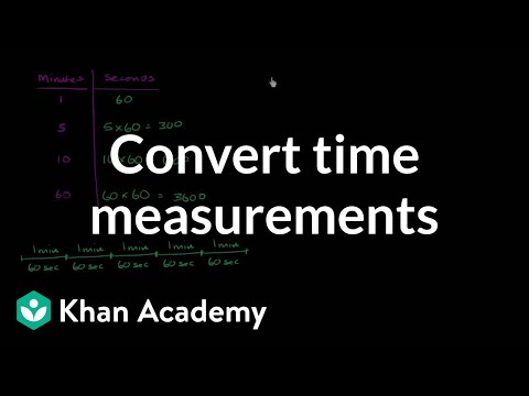 How to convert hours to minutes and minutes to seconds | Khan Academy